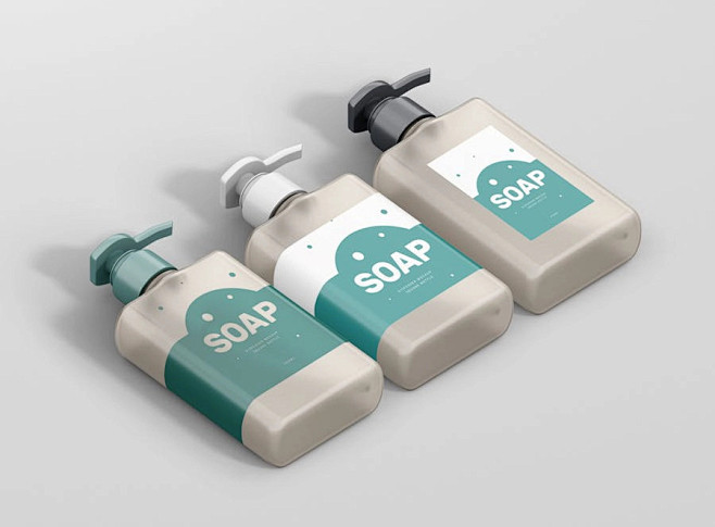 洗化用品按压式挤压瓶包装样机Soap D 细节体验与设计科普